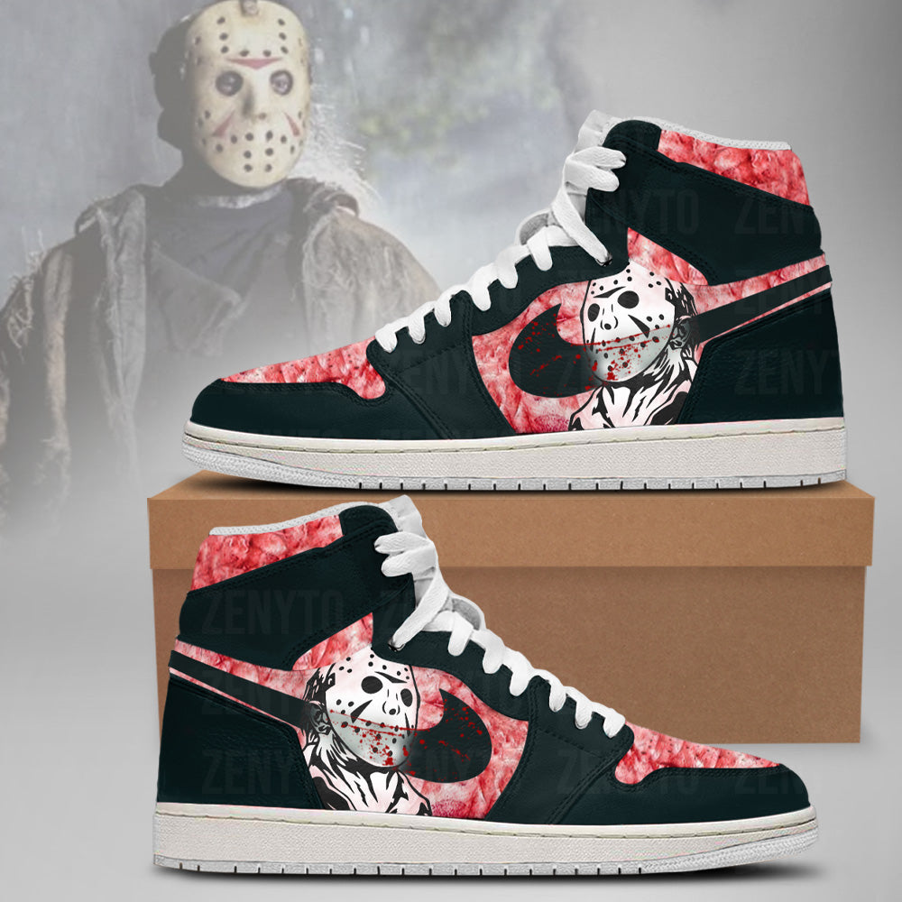 Jason Voorhees Halloween J1 High Top Shoes Version 3