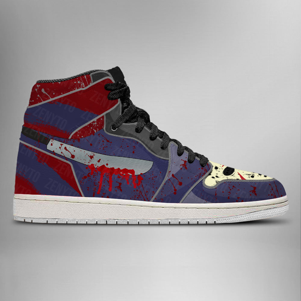 Jason Voorhees Halloween J1 High Top Shoes Version 4