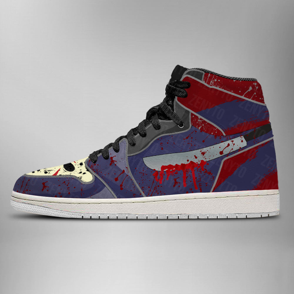 Jason Voorhees Halloween J1 High Top Shoes Version 4
