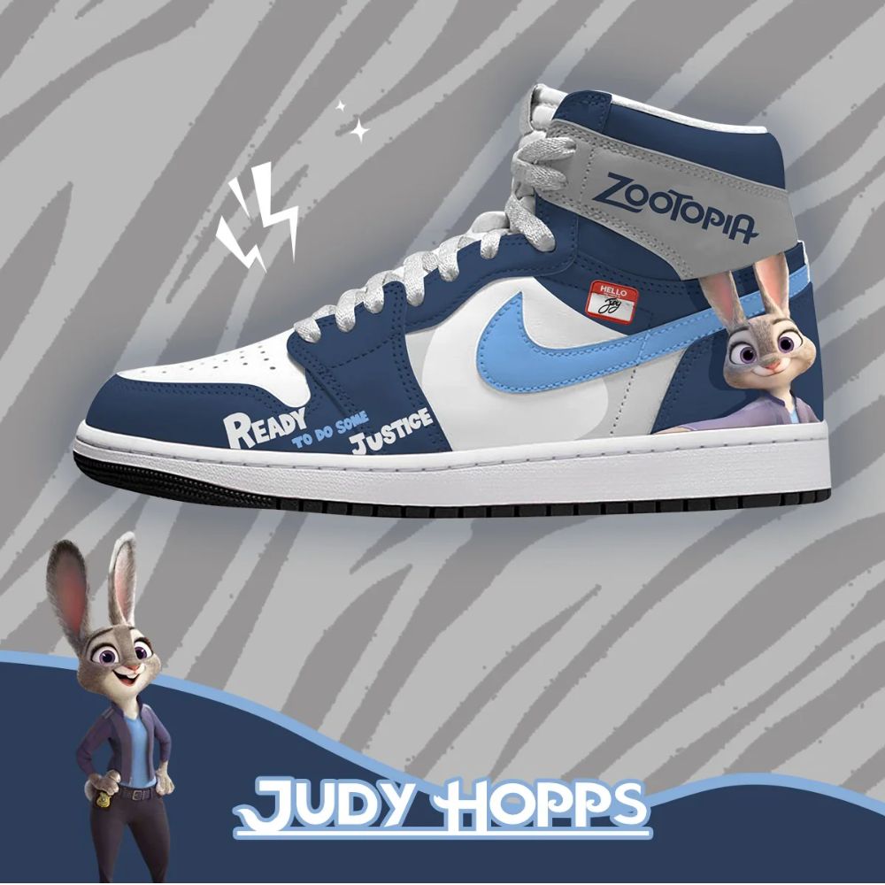 Judy Hopps Zootopia High Top Shoes