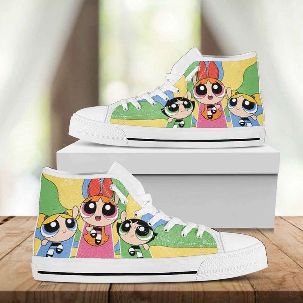 Las Supernenas The Powerpuff Girls High Top Shoes