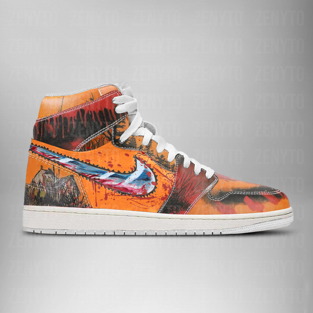 Leatherface Halloween J1 High Top Shoes