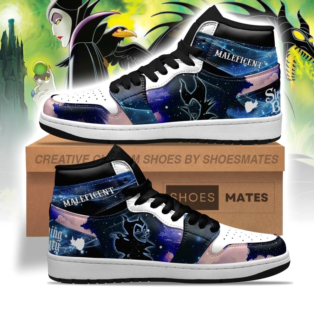Maleficent AJ1 High Top Shoes