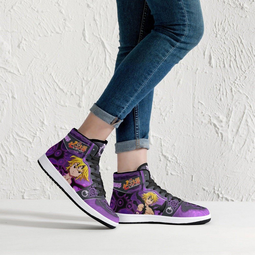Meliodas Assault Mode Seven Deadly Sins JD1 High Top Shoes