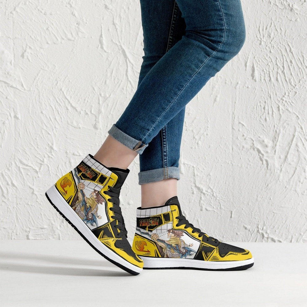 Natsu Dragneel Fairy Tail JD1 High Top Shoes