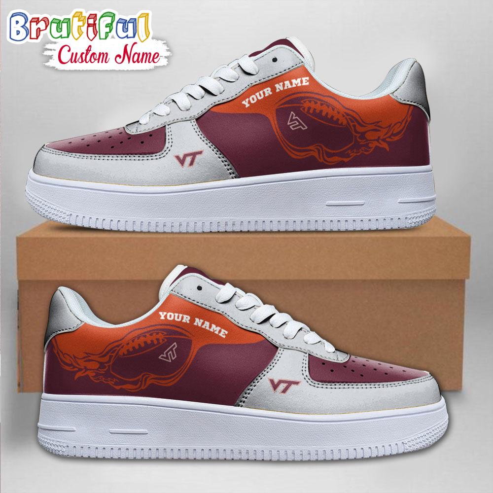 Ncaa Virginia Tech Hokies Sporty Air Force 1 Shoes Sneaker