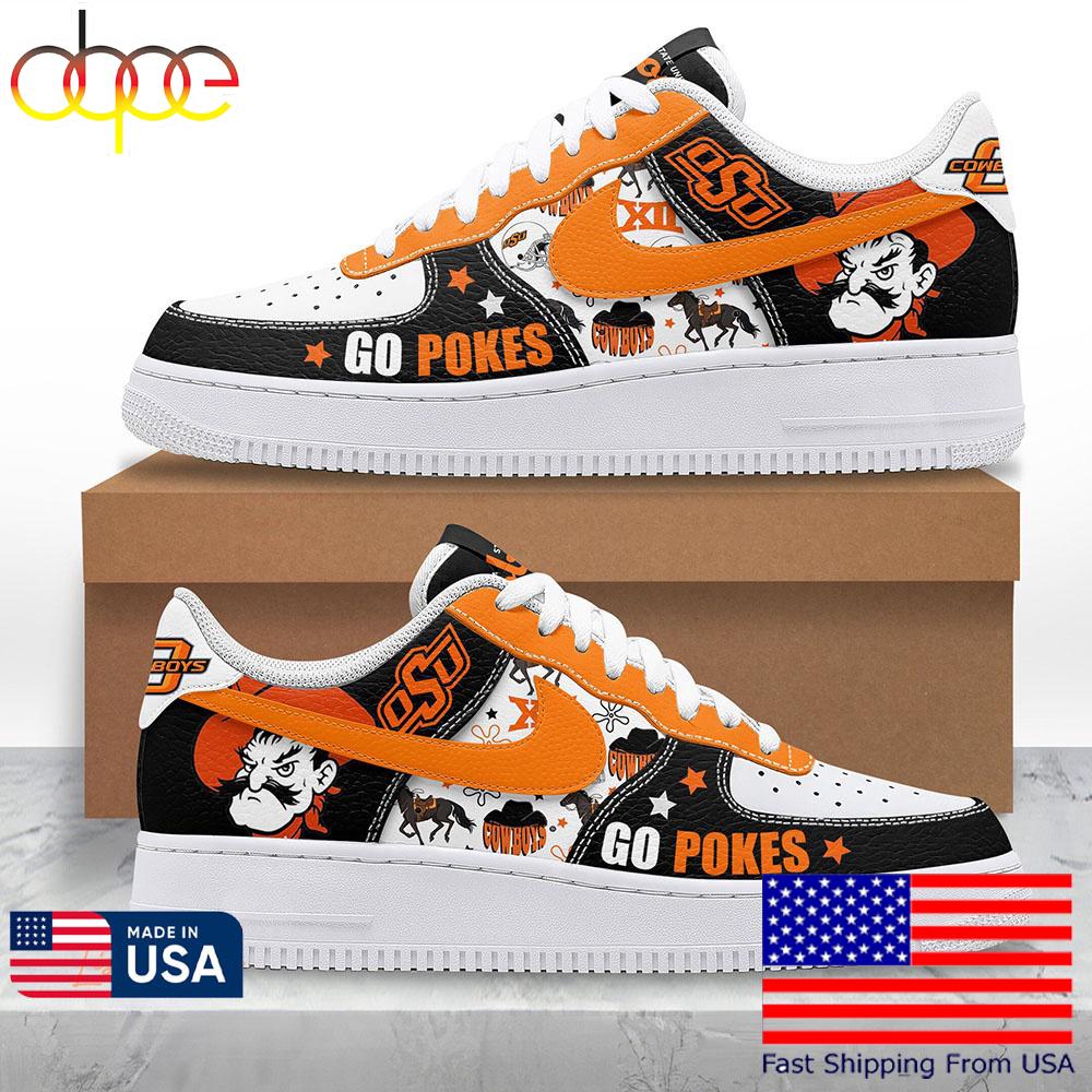 Oklahoma State Cowboys Go Pokes Air Force 1 Shoes