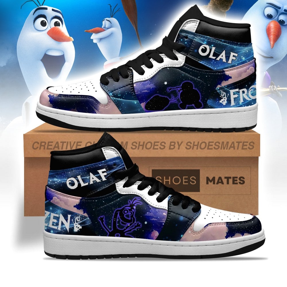 Olaf Frozen AJ1 High Top Shoes