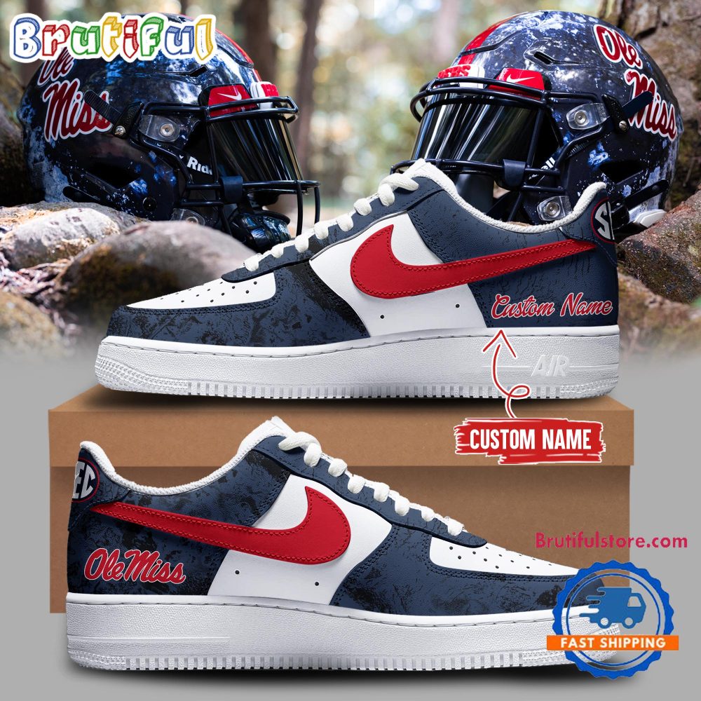 Ole Miss Rebels X Real Tree Wav3 2024 Air Force 1 Shoes Sneaker