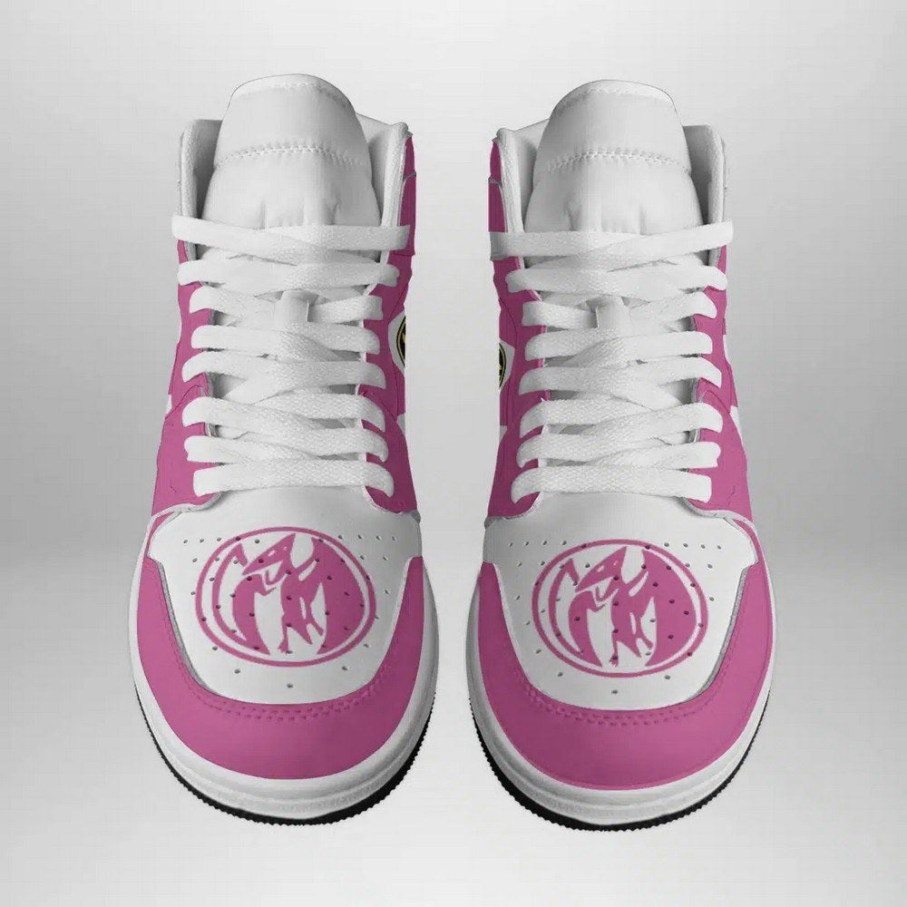 Pink Ranger Mighty Morphin Power Rangers AJ1 High Top Shoes