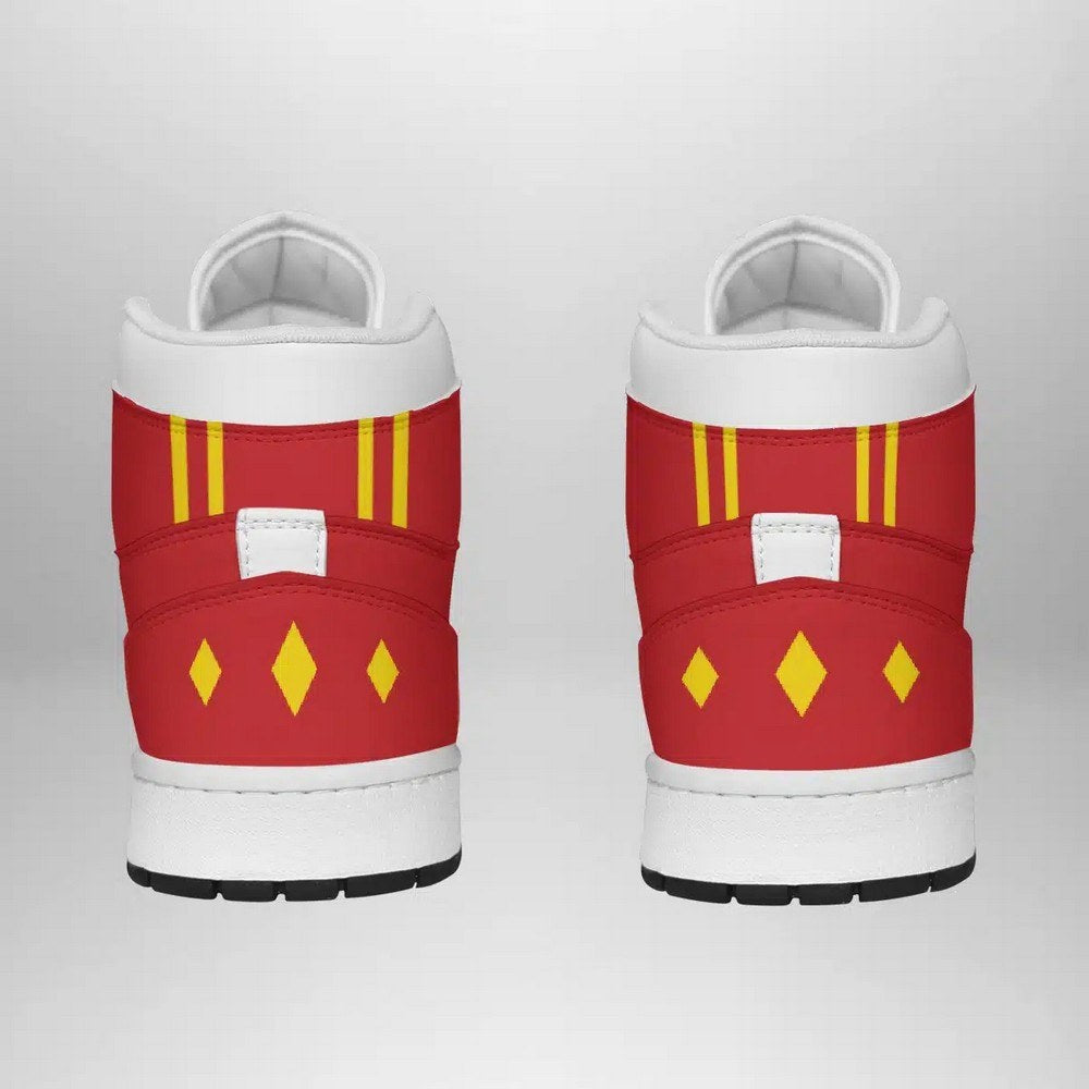 Red Ranger Ninjetti Power Rangers AJ1 High Top Shoes