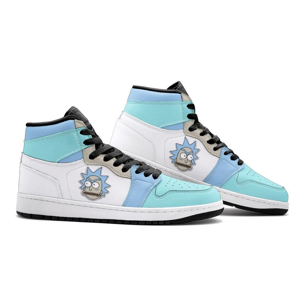 Rick Got Angry Rick And Morty Air Jordan 1 High Top Shoes