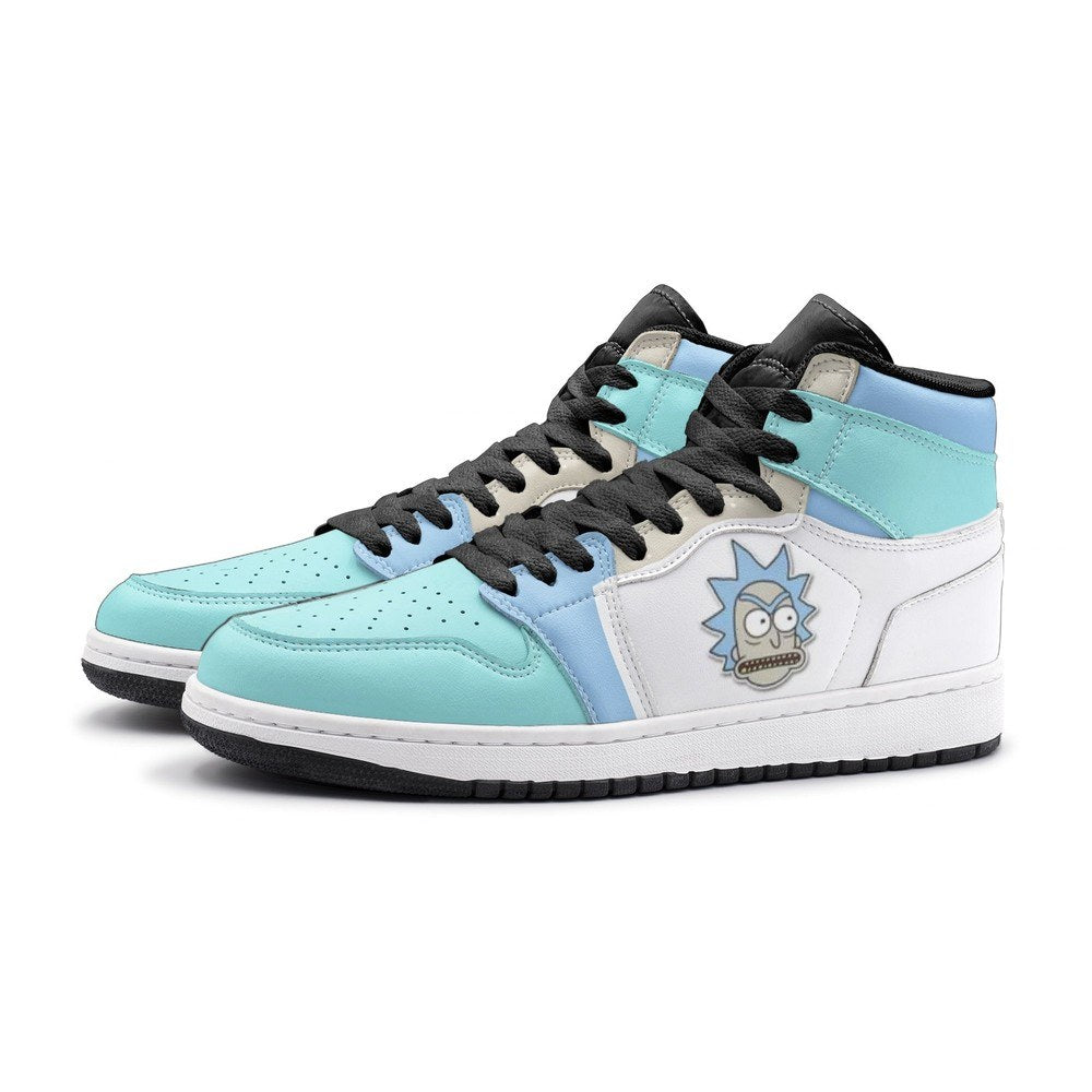 Rick Got Angry Rick And Morty Air Jordan 1 High Top Shoes