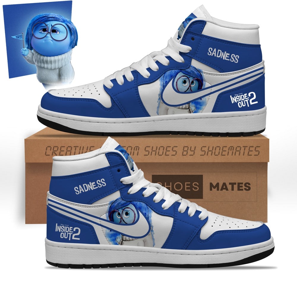 Sadness Inside Out AJ1 High Top Shoes