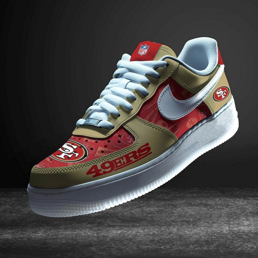San Francisco 49ers Personalized Version 3 AF1 Shoes