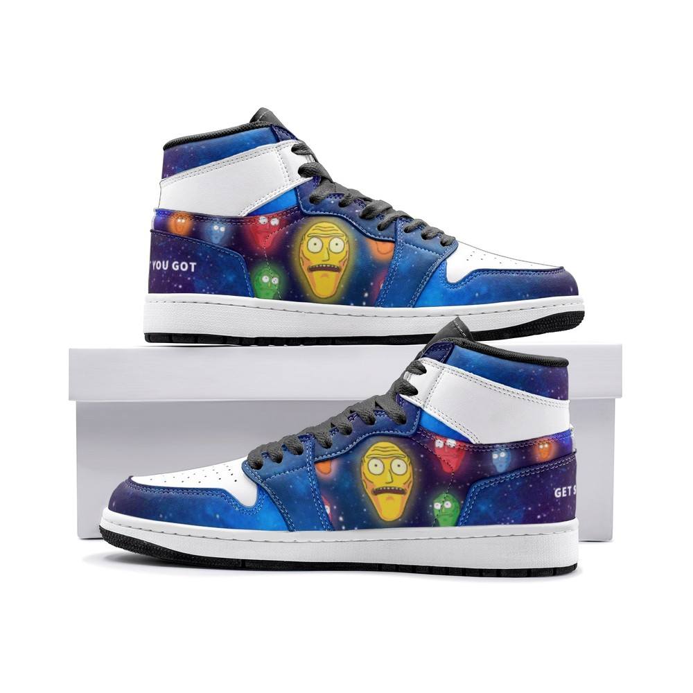 Show Me What You Got Rick And Morty Air Jordan 1 High Top Shoes
