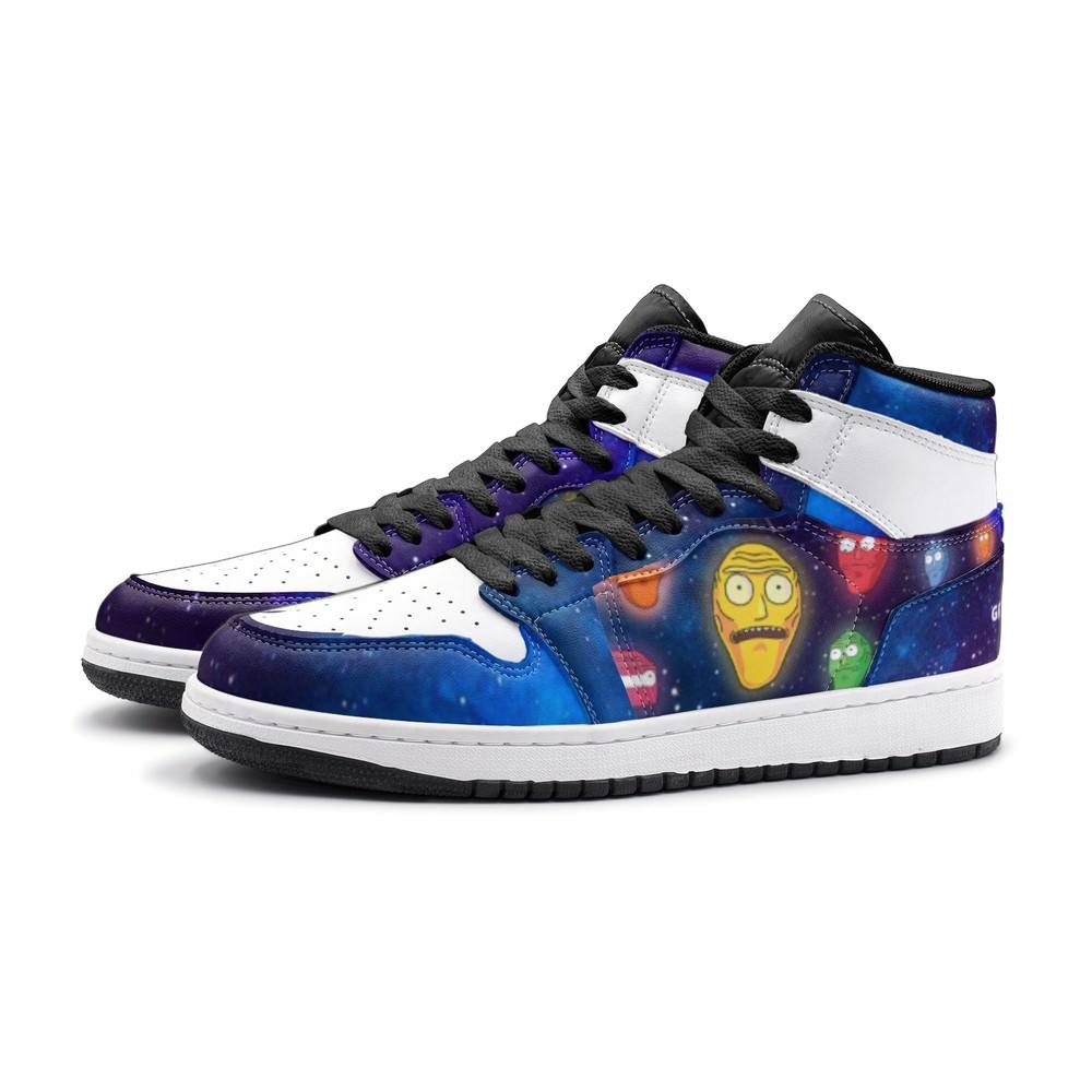 Show Me What You Got Rick And Morty Air Jordan 1 High Top Shoes