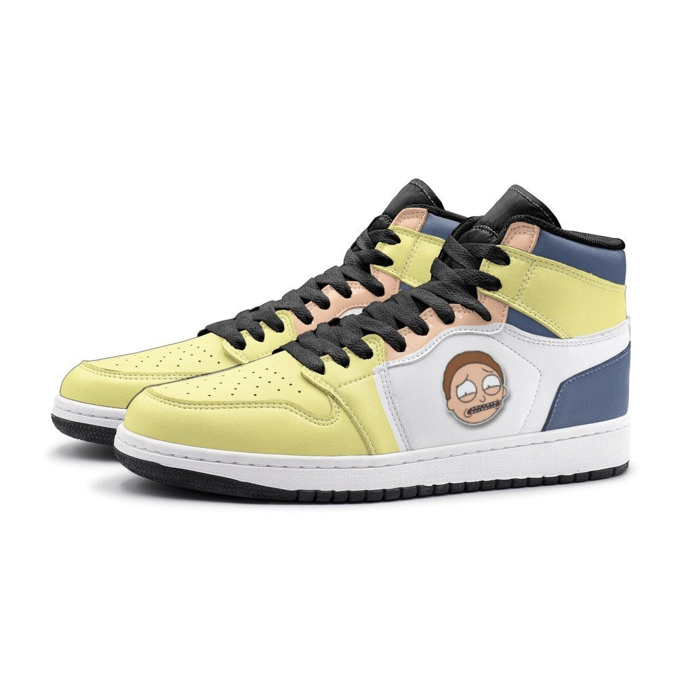 Sick Morty Rick And Morty Air Jordan 1 High Top Shoes