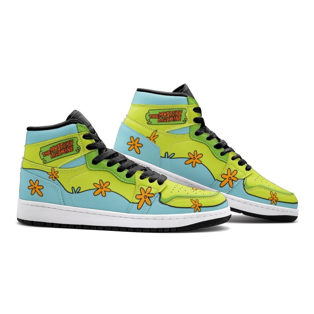 The Mystery Machine Scooby Doo Air Jordan 1 High Top Shoes