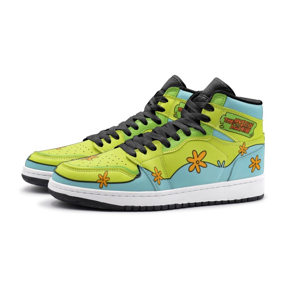 The Mystery Machine Scooby Doo Air Jordan 1 High Top Shoes