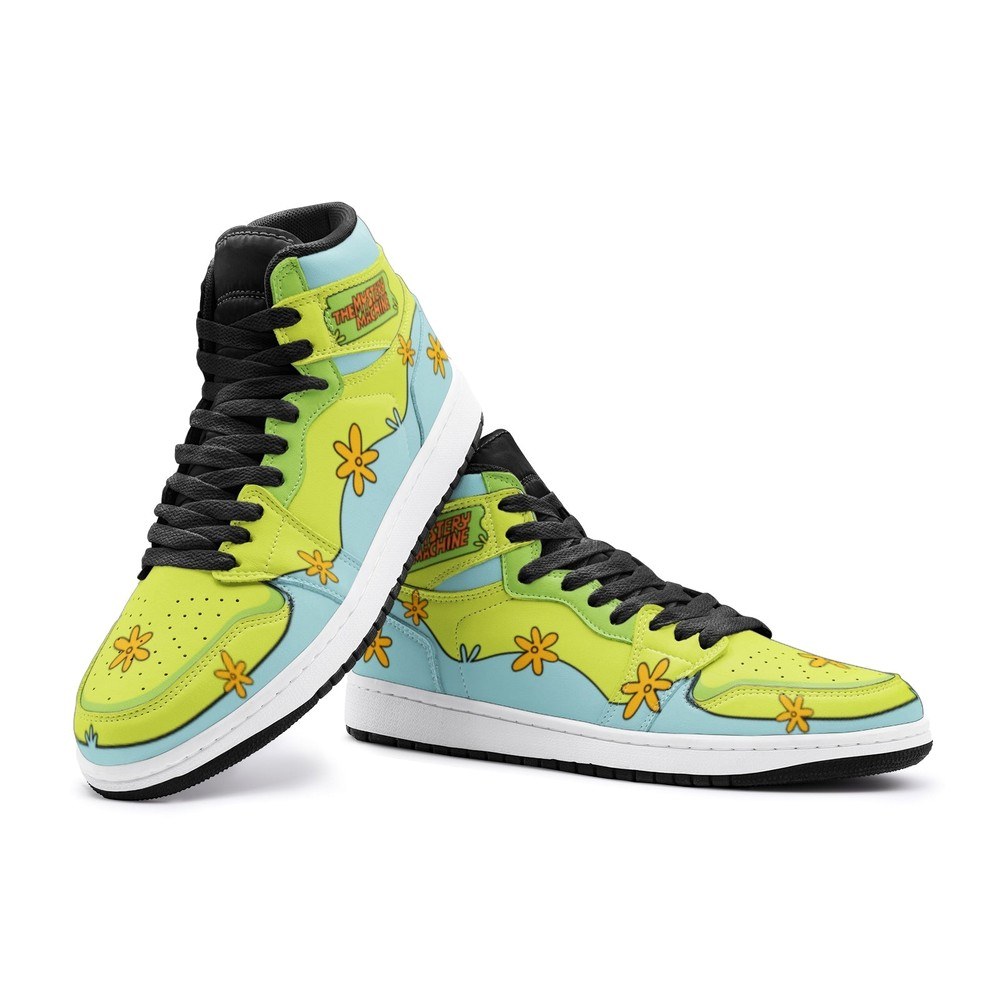 The Mystery Machine Scooby Doo Air Jordan 1 High Top Shoes