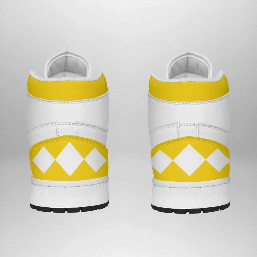 Yellow Ranger Mighty Morphin V2 Special High Top Shoes