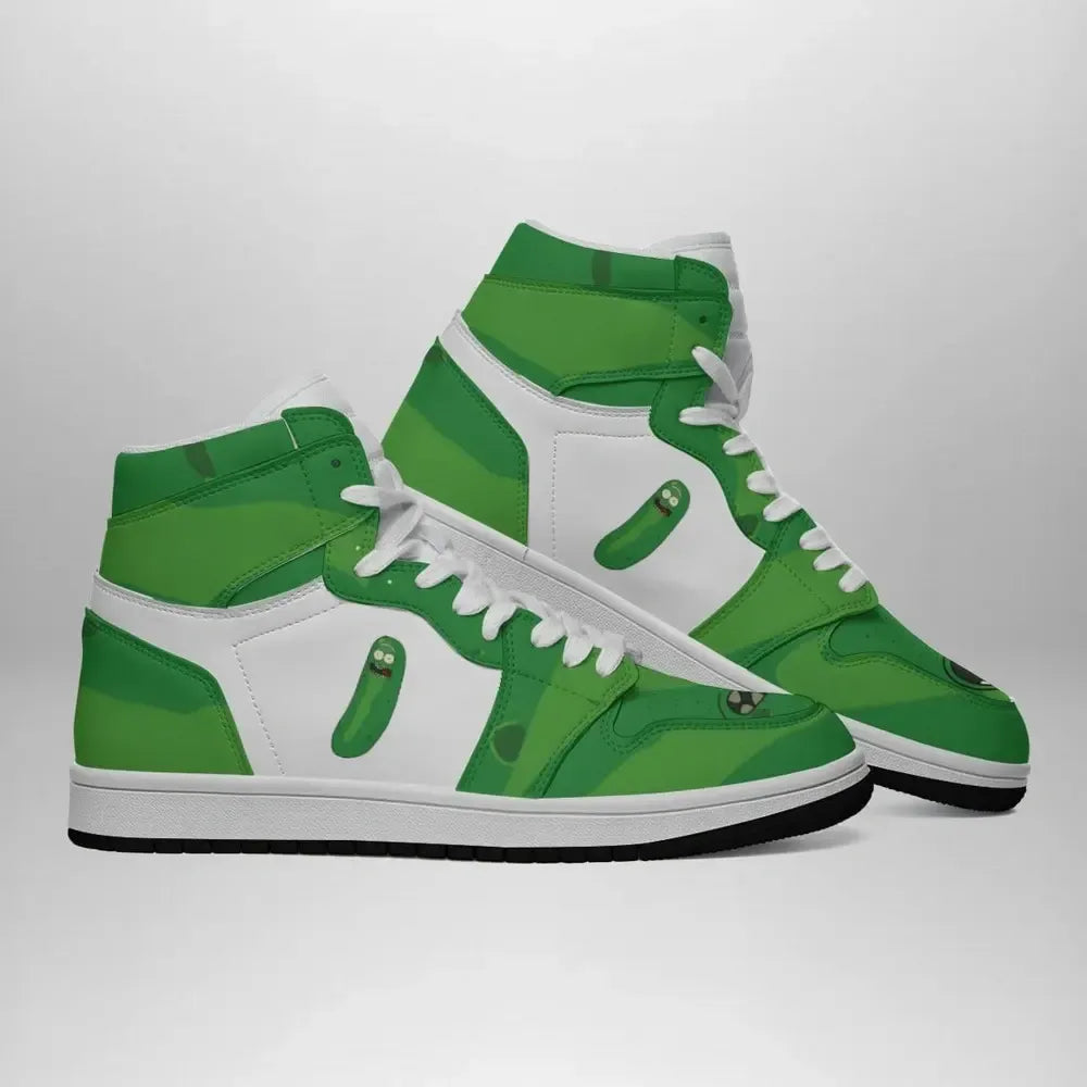 Pickle Rick Face Rick and Morty Special High Top Shoes