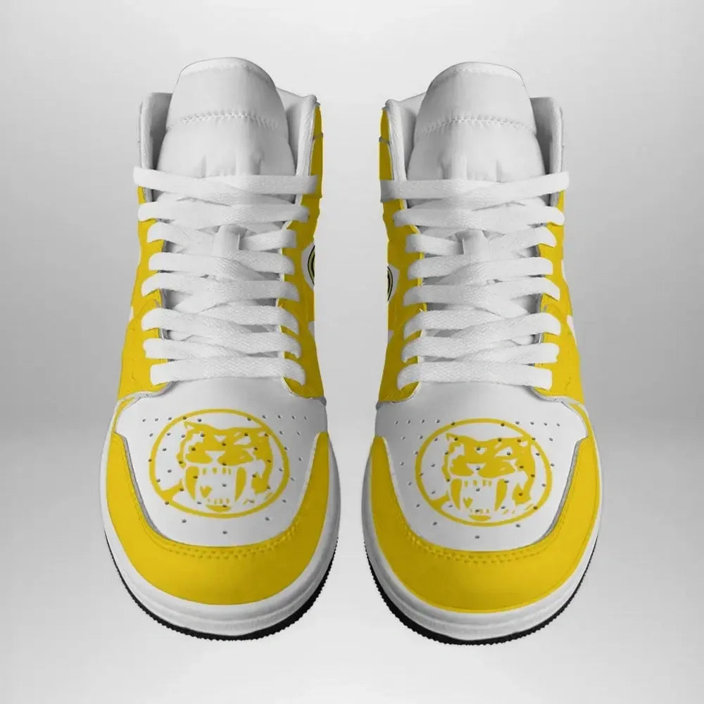Yellow Ranger Mighty Morphin Special High Top Shoes