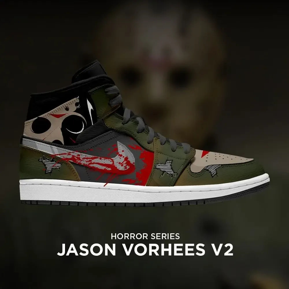 Jason Vorhees V.2 Horror Series High Top Shoes