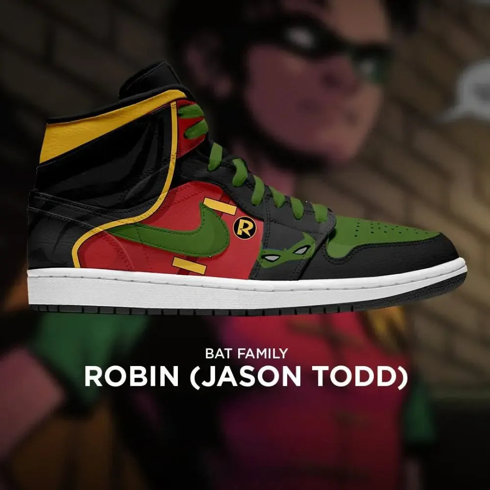 Robin Jason Todd Teen Titans High Top Shoes