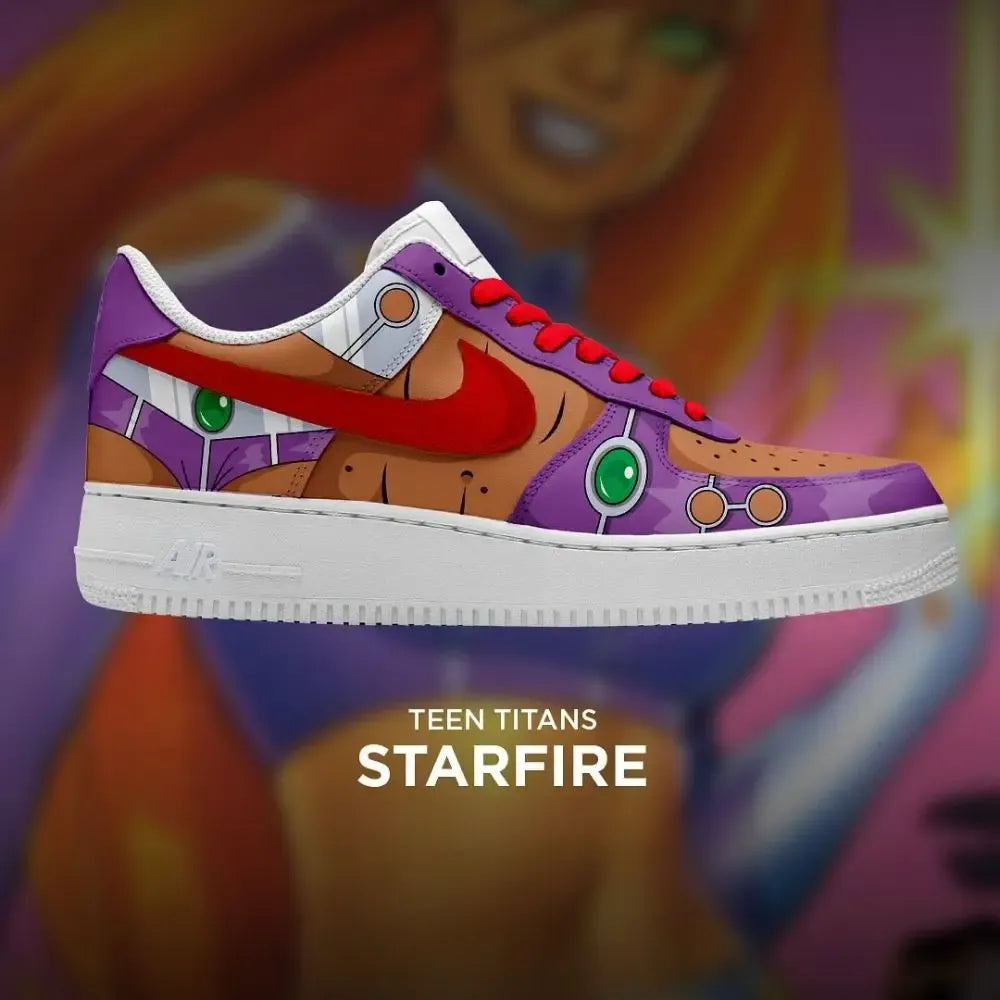 Starfire Teen Titans Low Top Shoes