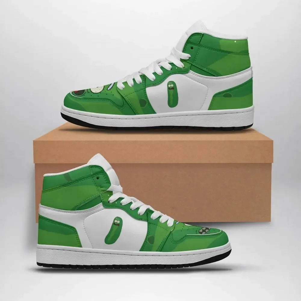 Pickle Rick Face Rick and Morty Special High Top Shoes