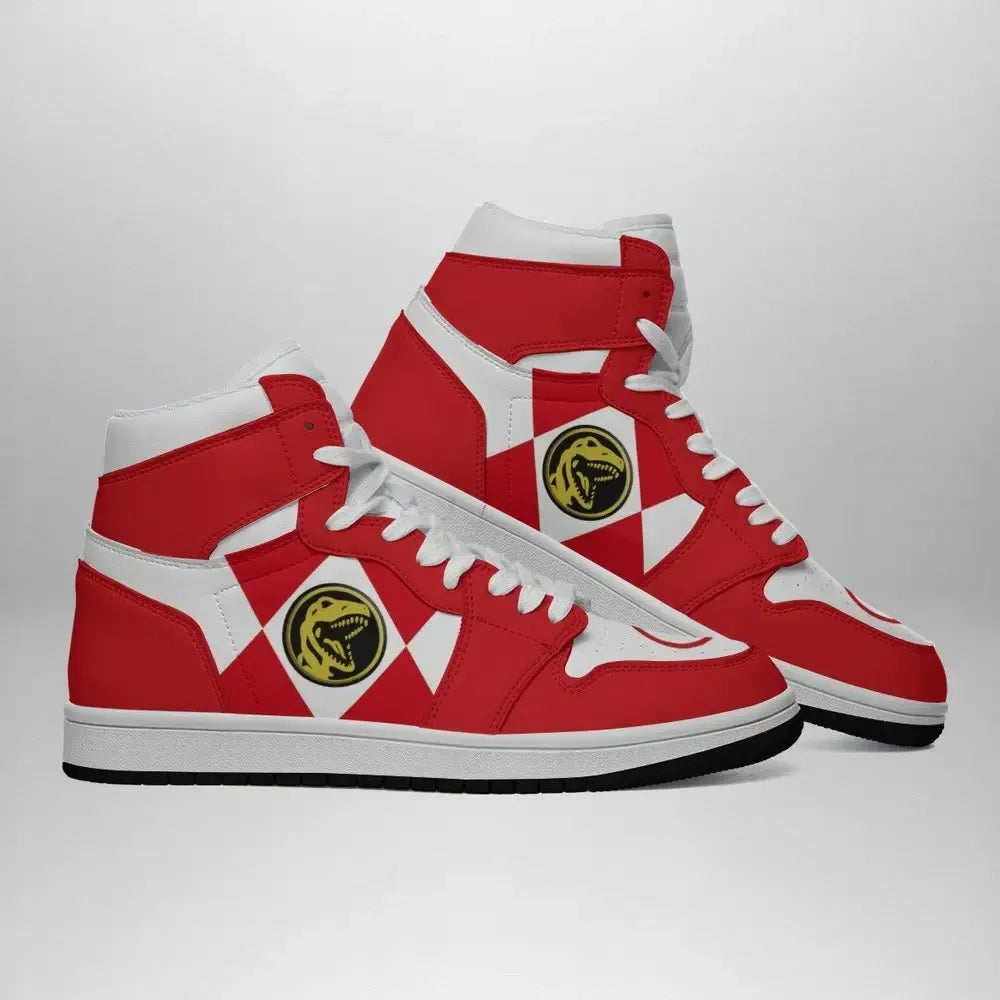 Red Ranger Mighty Morphin Special High Top Shoes