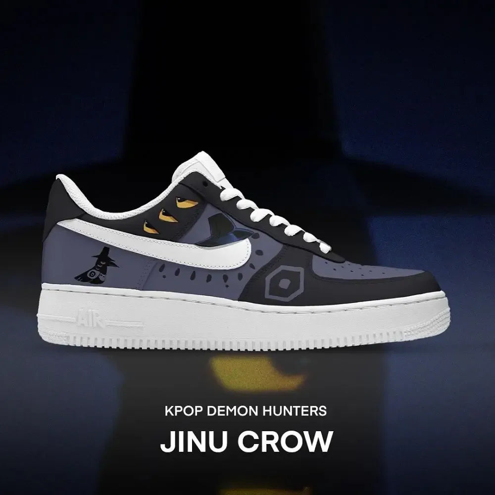 Jinu Crow Kpop Demon Hunters Low Top Shoes