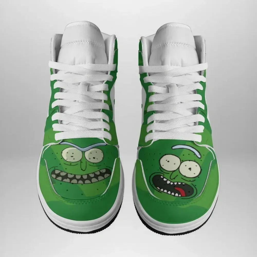 Pickle Rick Face Rick and Morty Special High Top Shoes