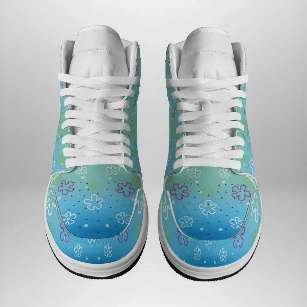 Bikini Bottom Pattern Spongebob Squarepants Special High Top Shoes