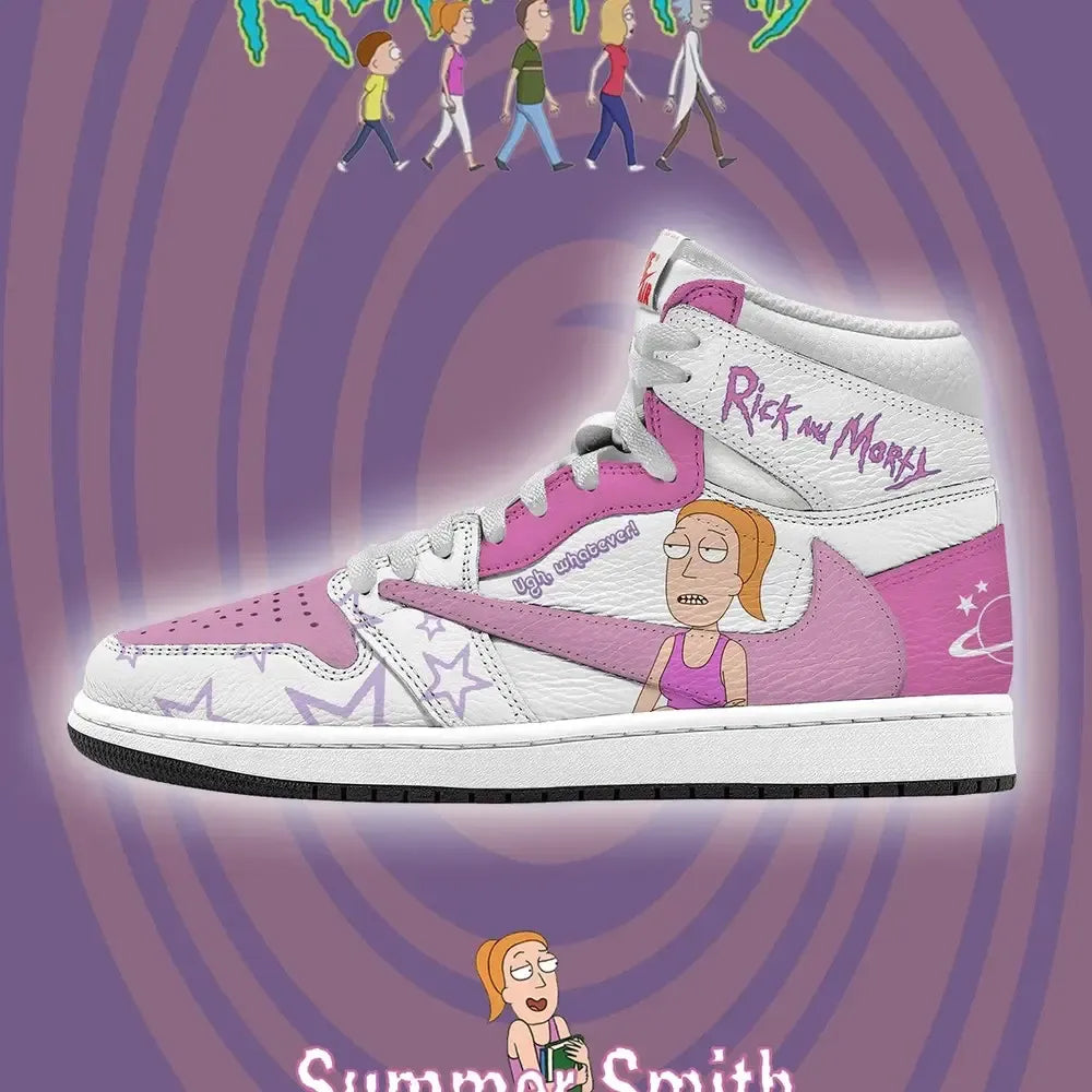 Smith V.1 Rick and Morty High Top Shoes