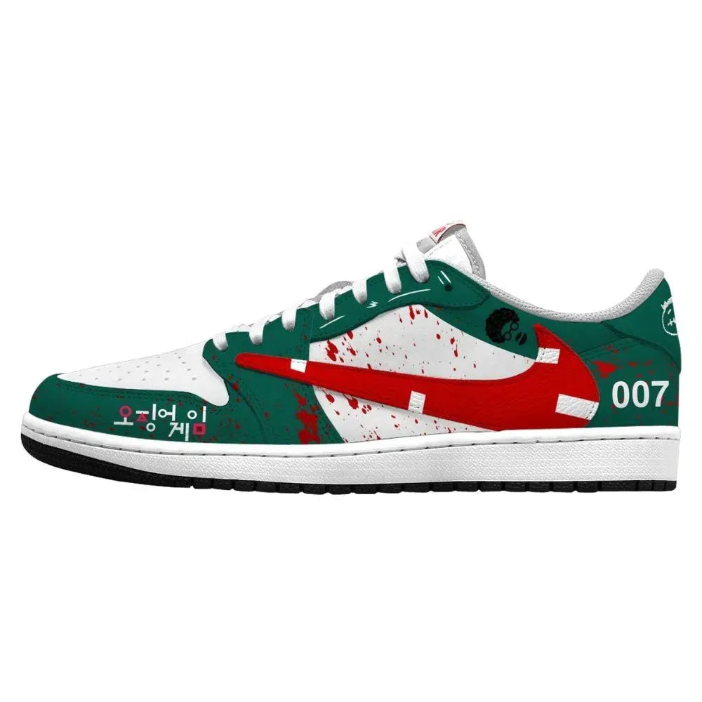 Player 007 V.2 Squid Game Custom Low Top Shoes