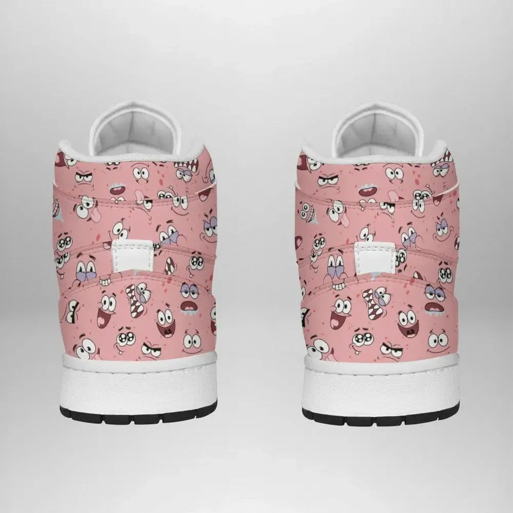 Patrick Faces Spongebob Squarepants Special High Top Shoes