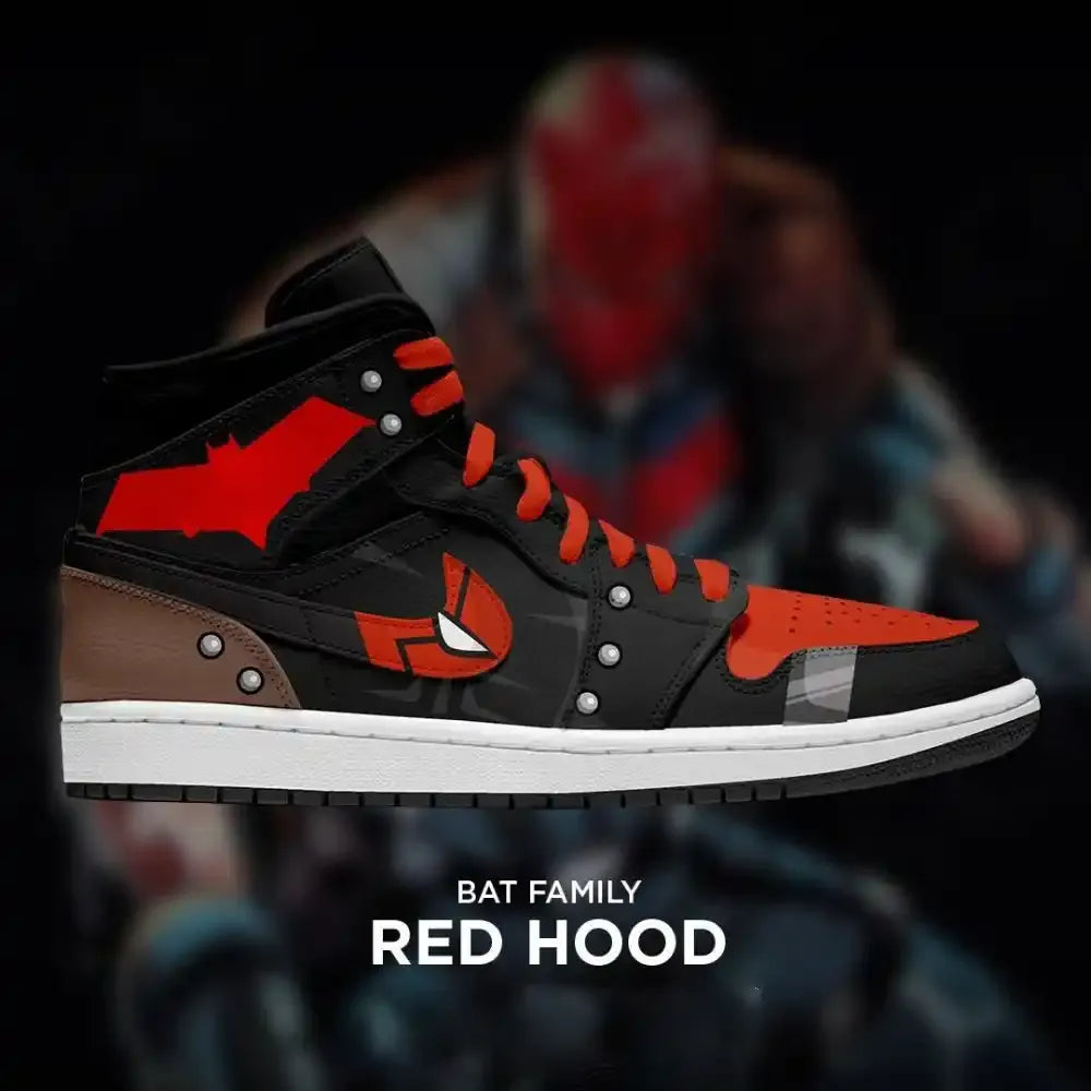 Red Hood Batman Edition High Top Shoes