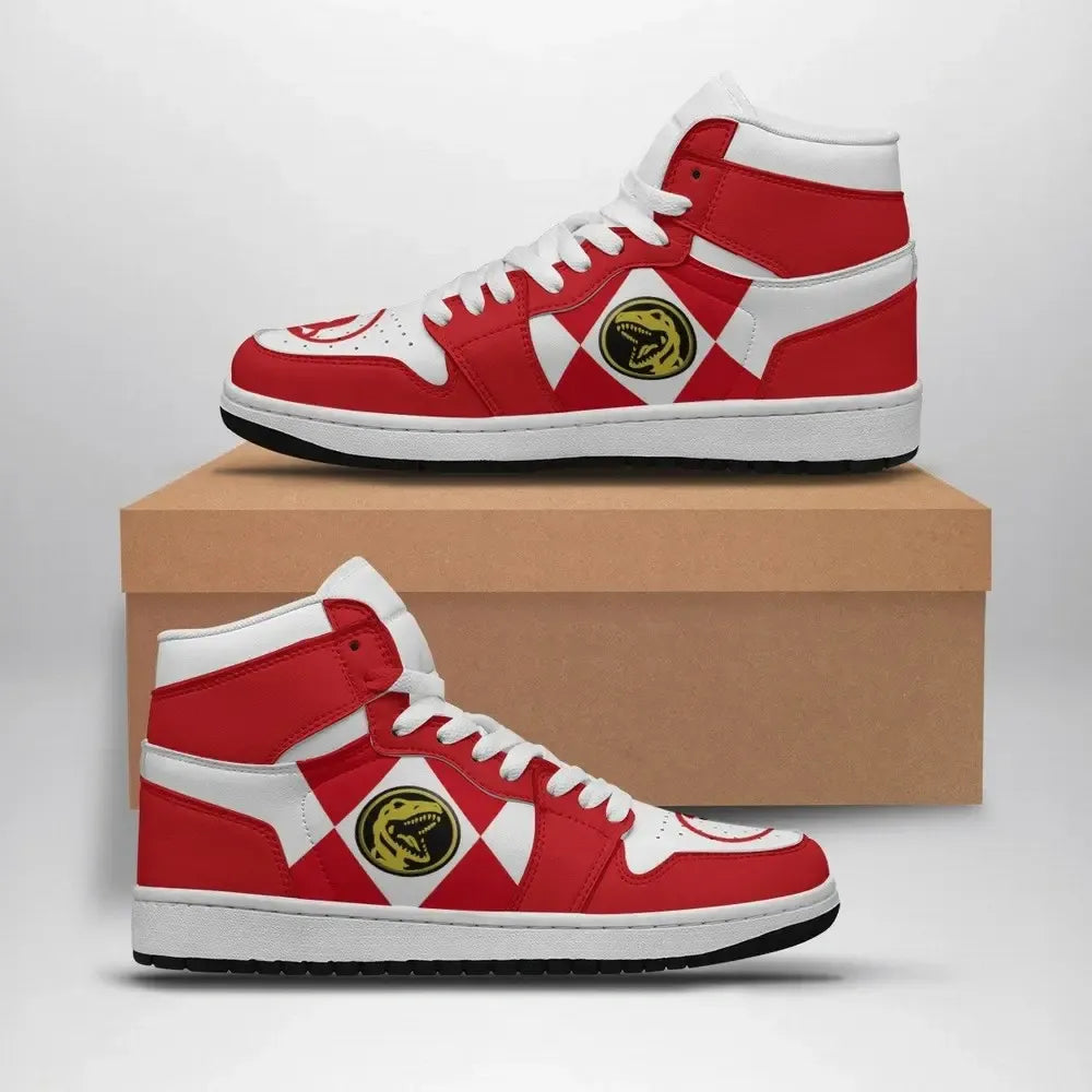 Red Ranger Mighty Morphin Special High Top Shoes