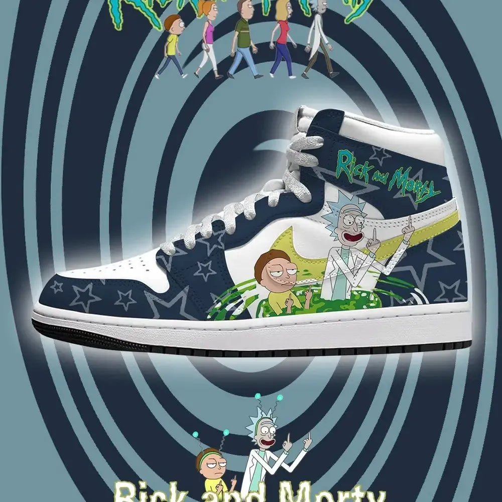 R M V.7 Rick and Morty High Top Shoes