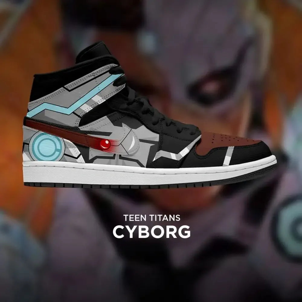 Cyborg Teen Titans High Top Shoes