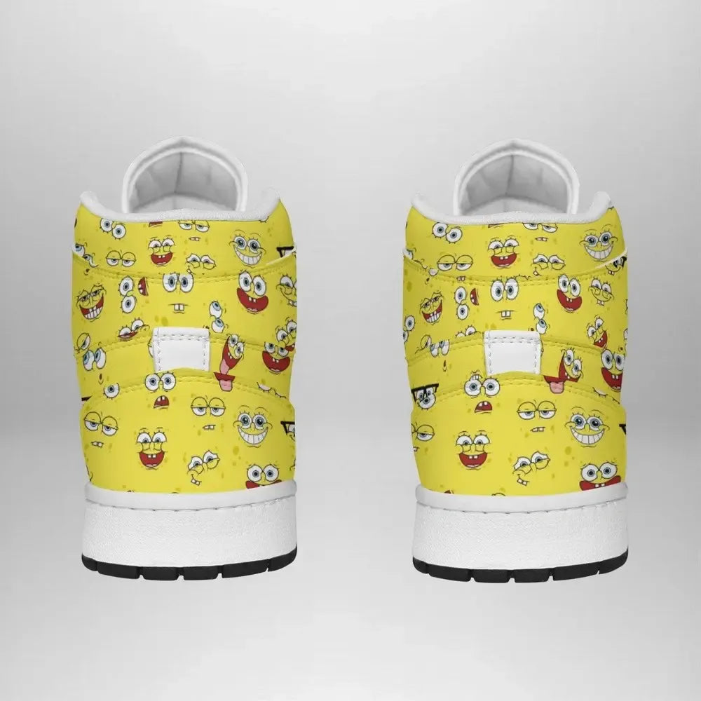 Spongebob Faces Spongebob Squarepants Special High Top Shoes