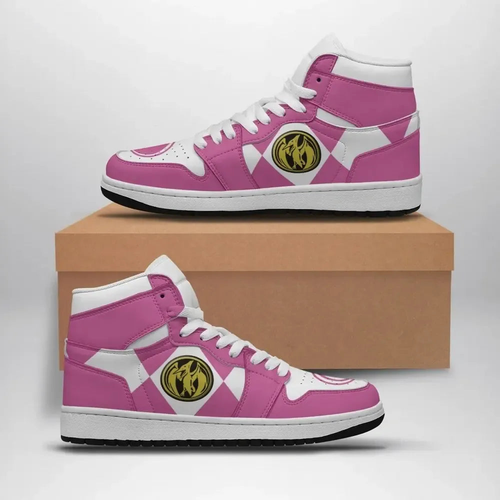 Pink Ranger Mighty Morphin Special High Top Shoes