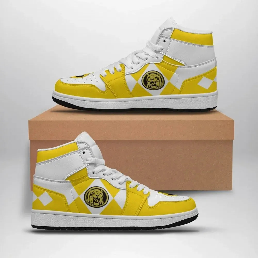 Yellow Ranger Mighty Morphin V2 Special High Top Shoes