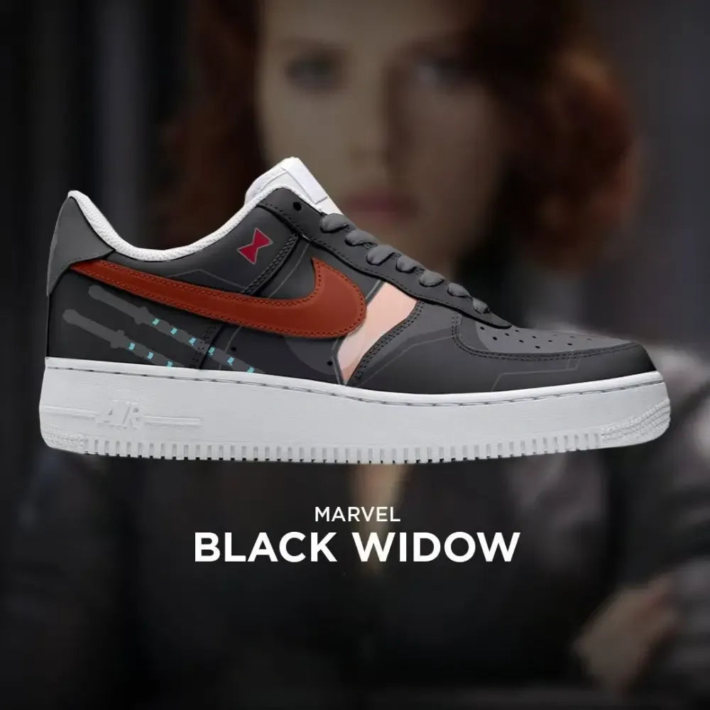 Black Widow Marvel Low Top Shoes