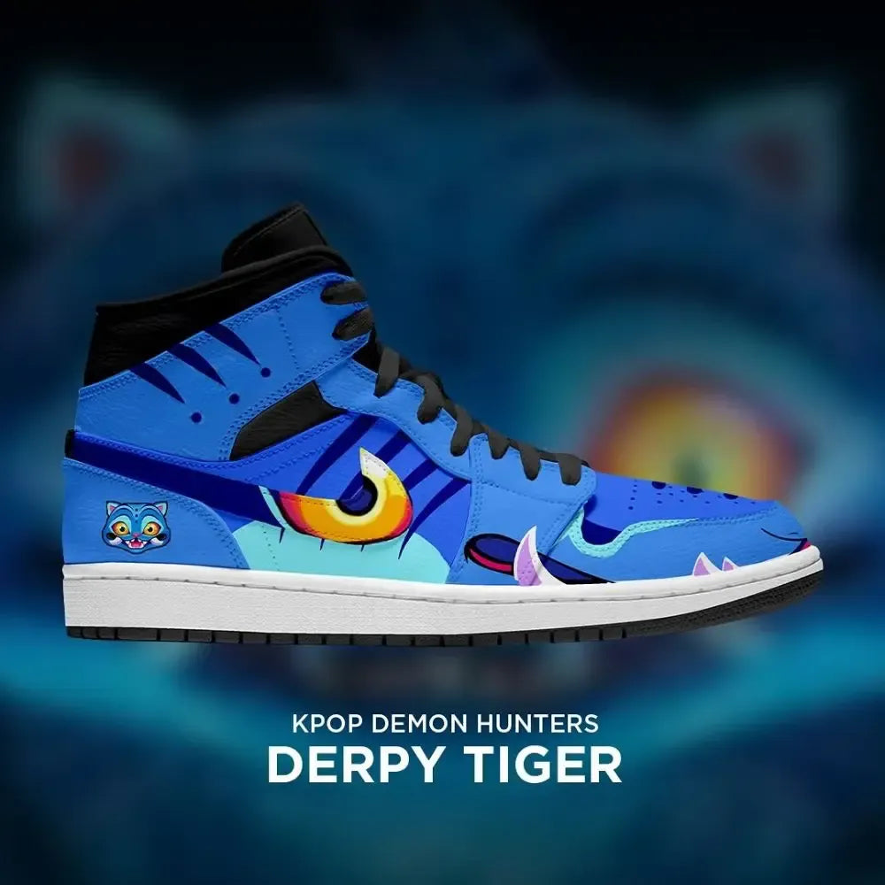 Derpy Tiger Kpop Demon Hunters High Top Shoes