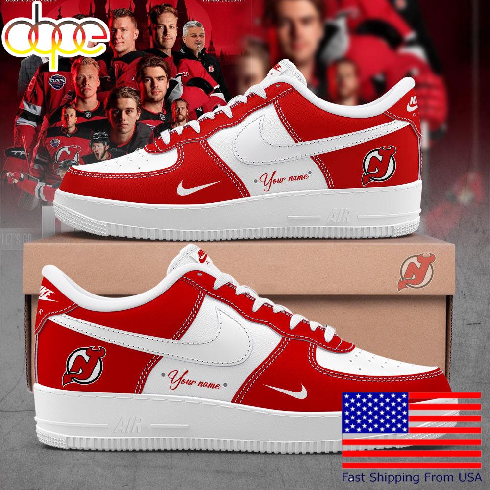Welcome To New Seasion New Jersey Devils Custom Name Air Force 1 Shoes, Best Sneakers For Walking