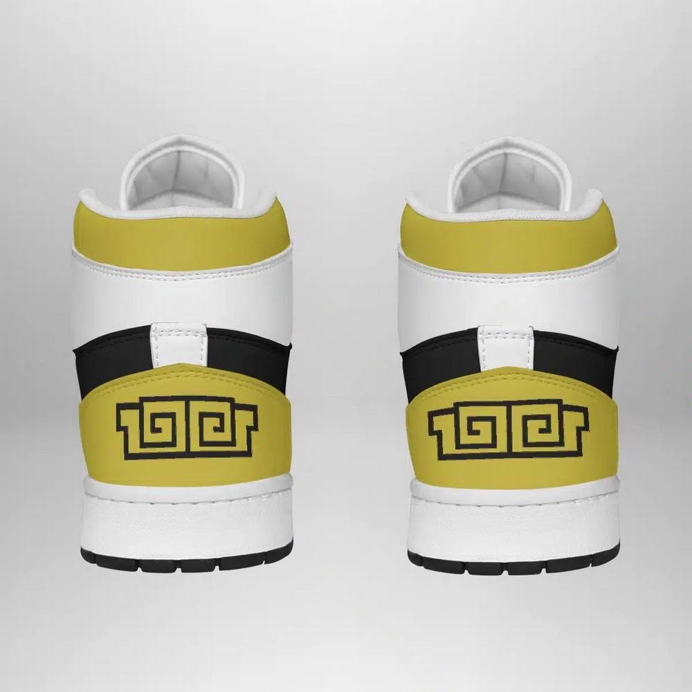 White Ranger Mighty Morphin Power Rangers AJ1 High Top Shoes